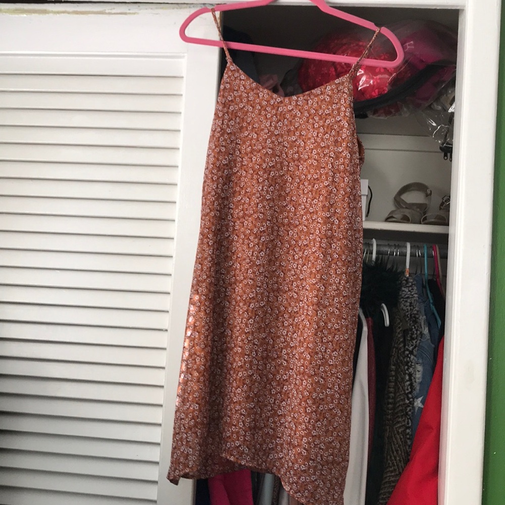 Orange flower dress